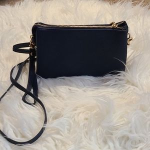 Donated Pebble Leather Crossbody Wallet.